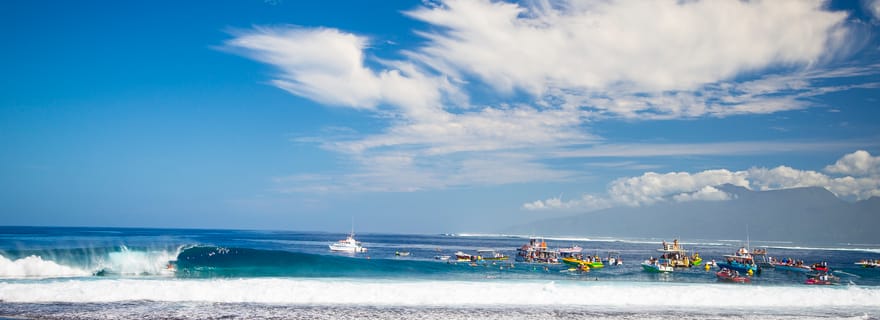 Teahupo'o : Première ligne Tahiti Pro taxi boat Tour