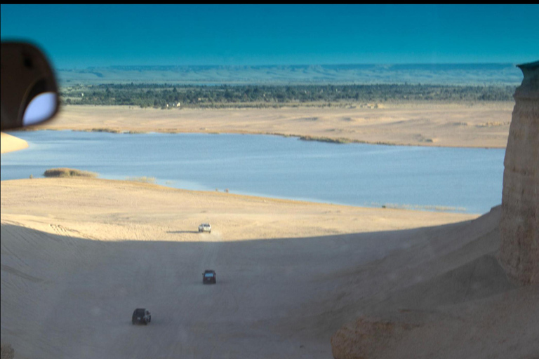 From Cairo: 4x4 Desert Safari, Waterfalls & Magic Lake Shared Tour: Wadi El Rayan, Magic Lake & Lake Qarun, Jeep