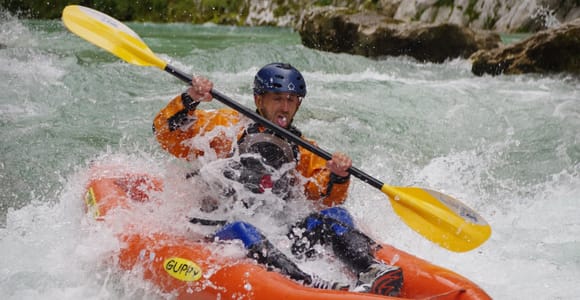 Bovec: Halbtägige Kajaktour auf der Soča