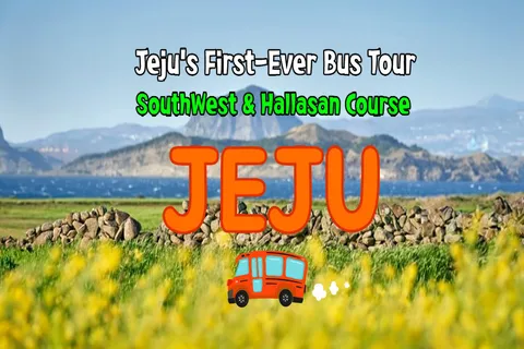 Isola di Jeju: Tour di un giorno intero a sud-ovest in autobus con biglietti d'ingresso
