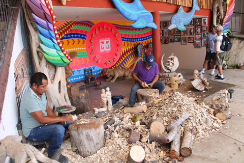 Oaxaca: Full Day Tour to Monte Alban, Barro Negro, Alebrijes, and Mezcal Oaxaca: Full-Day Tour to Monte Alban, Barro Negro, Alebrijes, and Mezcal