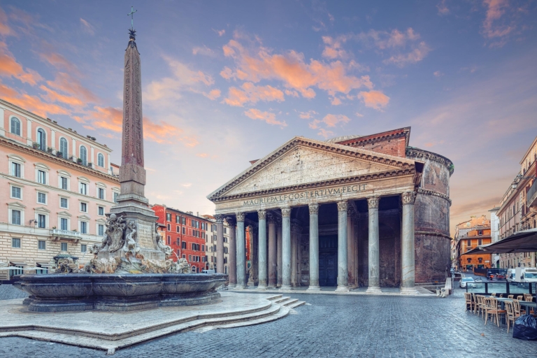 Rome : sous-sol place Navone, Panthéon, fontaine de TreviRome : place Navone, Panthéon et fontaine de Trevi