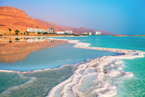 Dead Sea, beach Ein Bokek in Russian Dead Sea, beach Ein Bokek