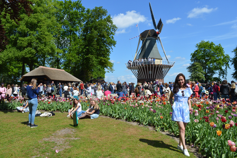 Au départ d'Amsterdam : Visite des tulipes à Keukenhof et visite de la ville de Delft