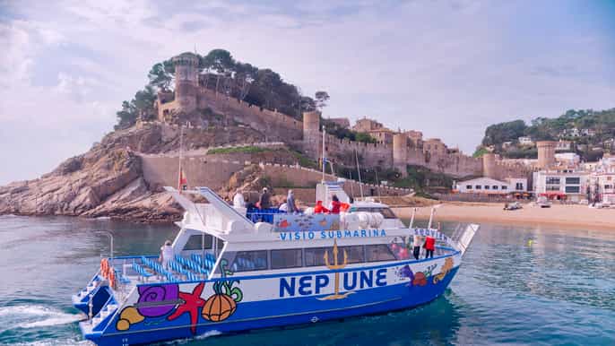 round trip ferry to tossa de mar from blanes lloret de mar