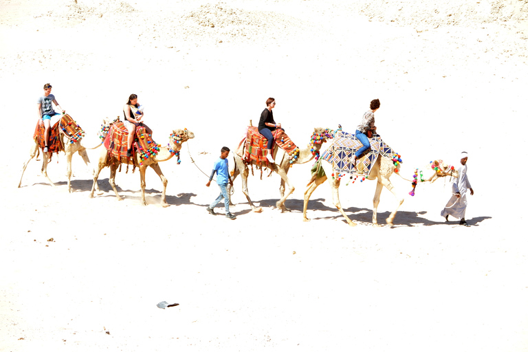 Hurghada: Paseo en camello por el mar y el desierto con cena, espectáculo y observación de las estrellasHurghada: 2 horas de paseo en camello solamente