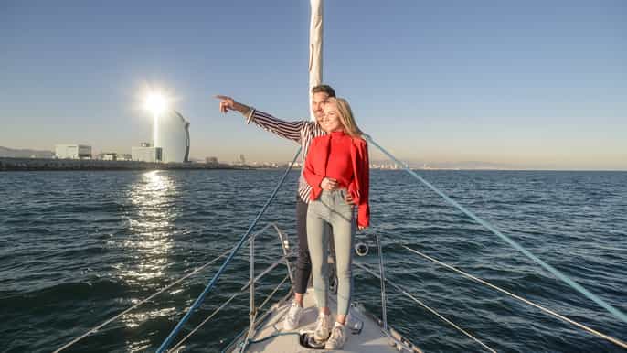 barcelona luxury sunset open sailing experience