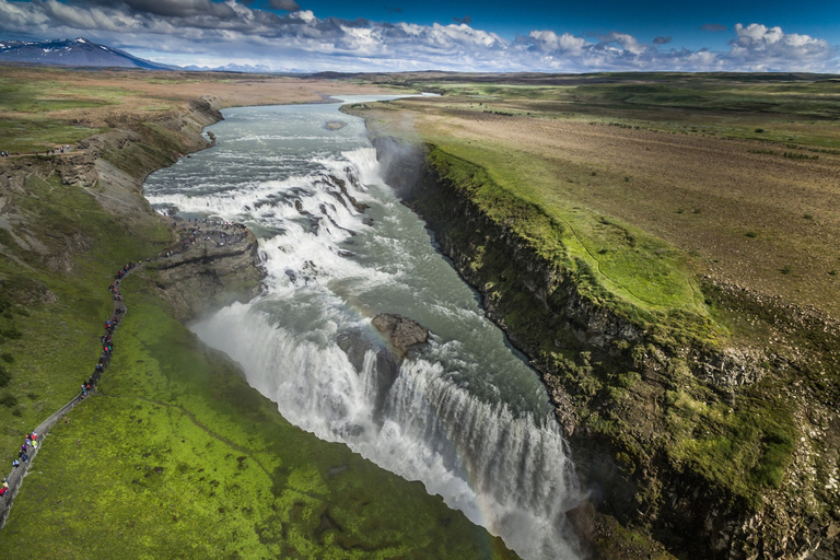 Reykjavík: Círculo Dourado com Ingresso para Lagoa Azul