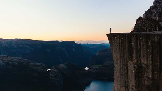stavanger guided sunrise hike to pulpit rock