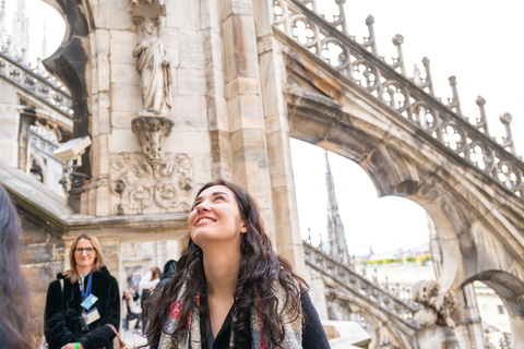 Milan: Fast-Track Milan Cathedral and Terraces Guided Tour Private Tour in Italian