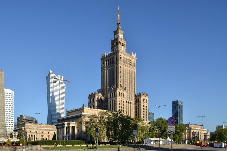 Varsovia: Palacio de la cultura y visita privada al centro de la ciudad de VarsoviaVarsovia: Palacio de Cultura y Ciencia Tour privado
