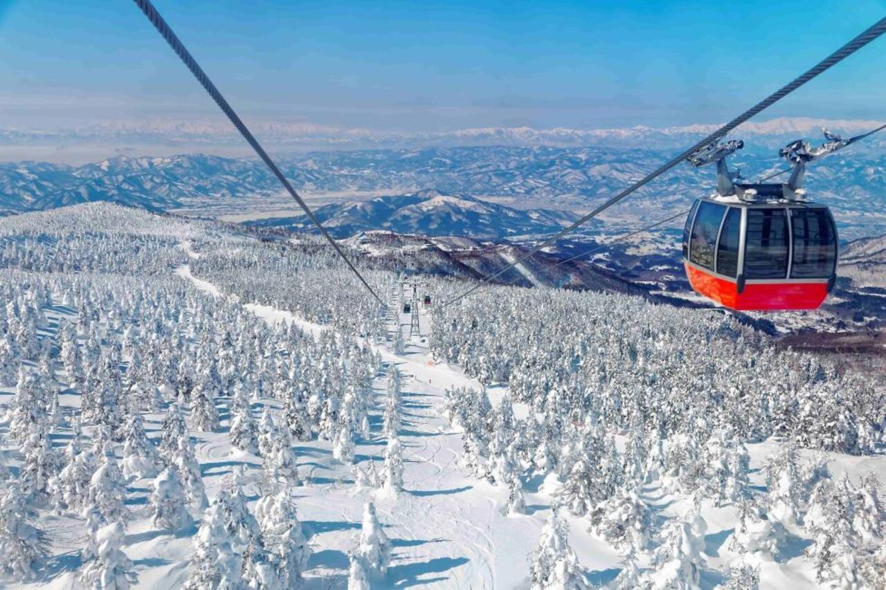 Sendai: Ginzan Onsen, Zao Seilbahn, Schneemonster-Tour & Mittagessen