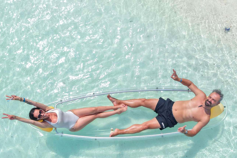 Zanzibar: Transparent Kayak Adventure with Drone Footage Transparent Kayak Adventure with Drone (Pickup included)
