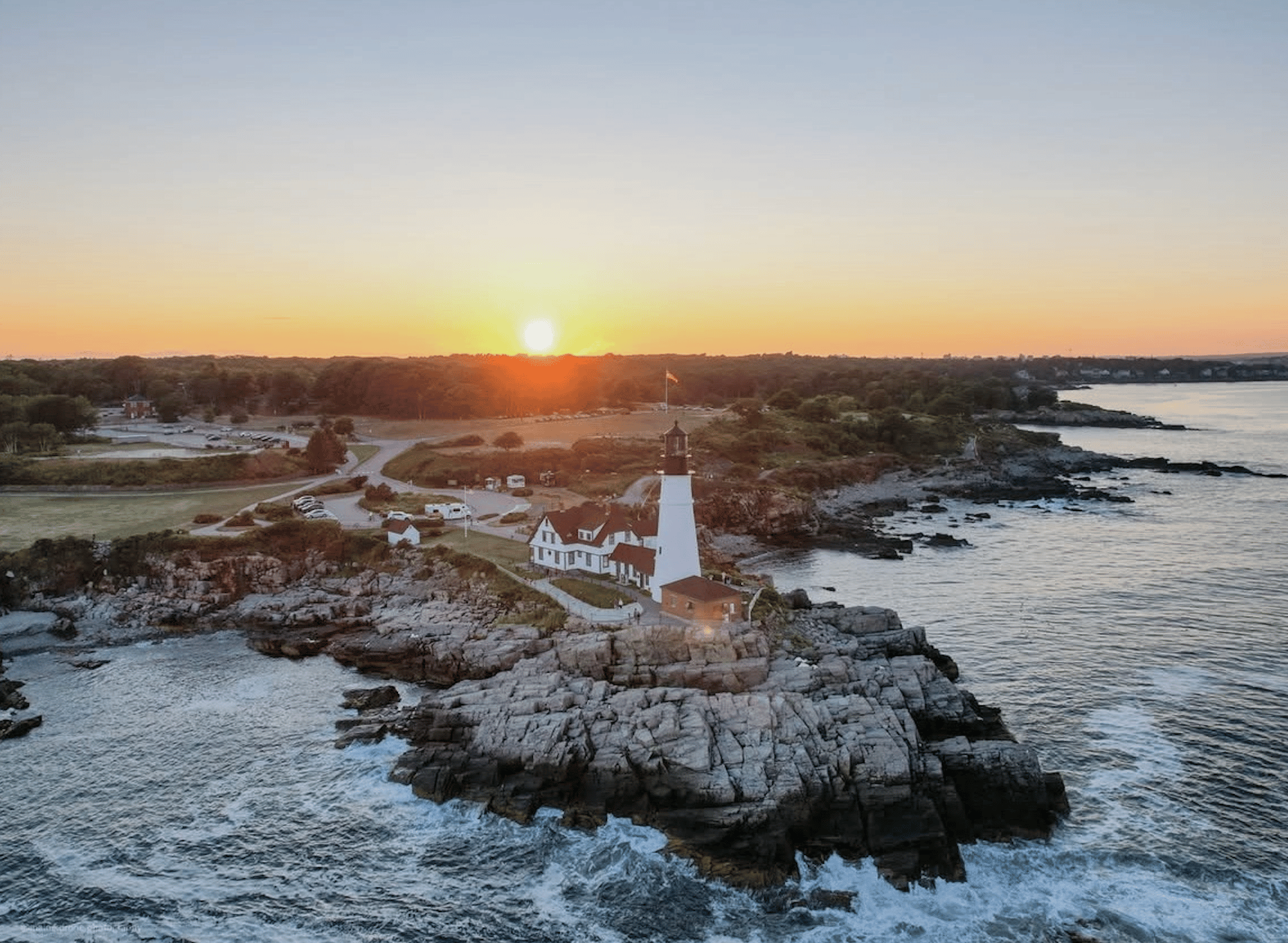 Portland: Sonnenuntergangsfahrt zu den Leuchttürmen der Casco Bay