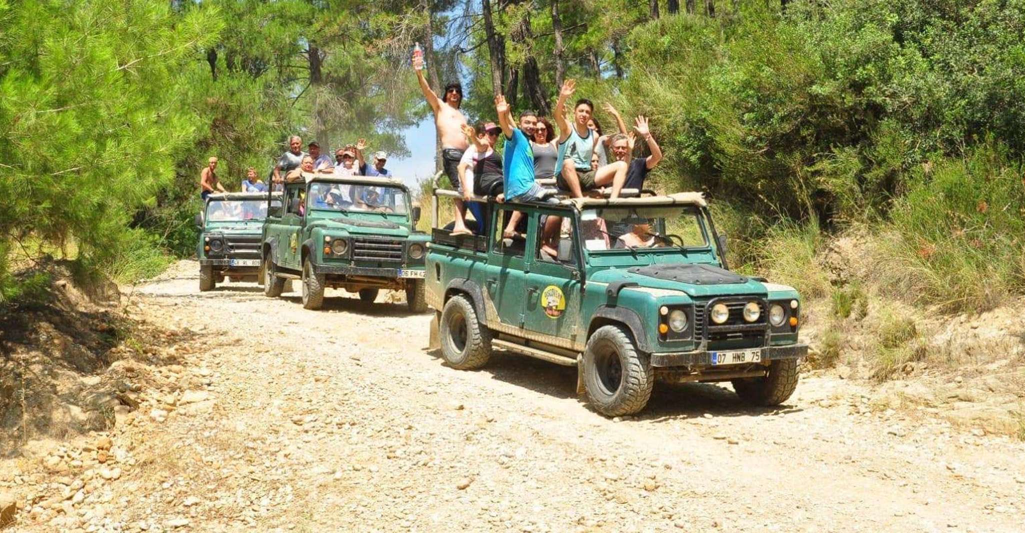 From city of Side, Full-Day Jeep Safari with Lunch - Housity