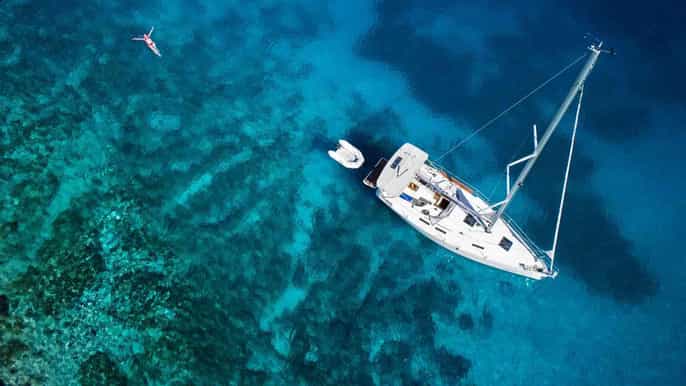 from souda port of chania private sailing cruise with meal