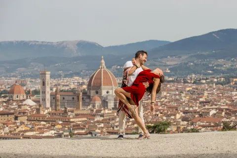 Florenz: Stadtskyline-Fotoshooting am Piazzale Michelangelo