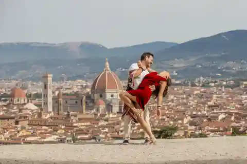 Florens: Fotografering av stadssiluetten på Piazzale Michelangelo