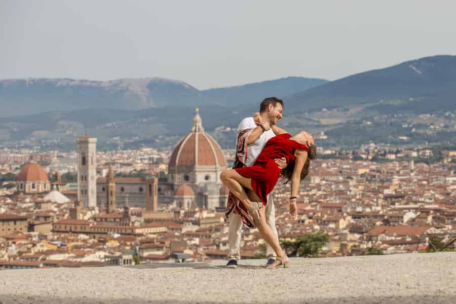 Florenz: Stadtskyline-Fotoshooting am Piazzale Michelangelo
