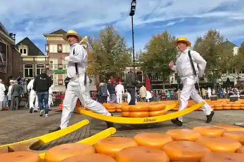 Tur i liten grupp Alkmaar Cheese Market och stadsvandring *English*