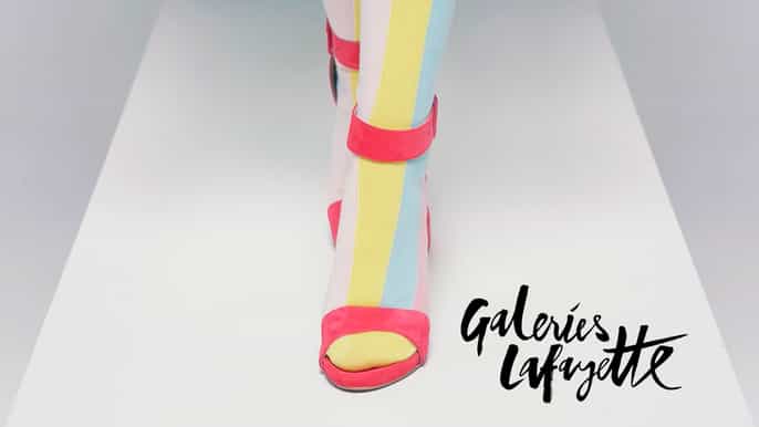 défilé de mode au galeries lafayette haussmann