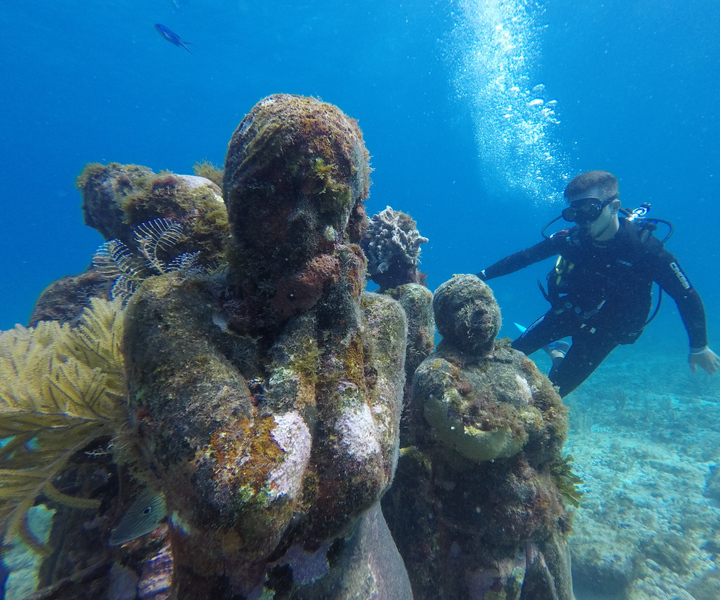 Cancun: Beginners Underwater Museum & Reef Scuba Diving