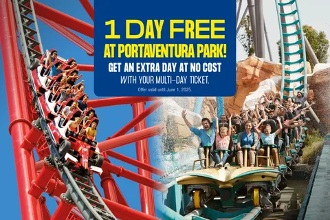 PortAventura ja Ferrari Land 1, 2 tai 3 päivän lippu: PortAventura ja Ferrari Land 1, 2 tai 3 päivän lippu