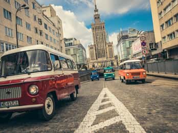 Warschau: Kommunismus-Tour im Original-sozialistischen-Van Warschau: Kommunismus-Tour im Original-sozialistischen-Van