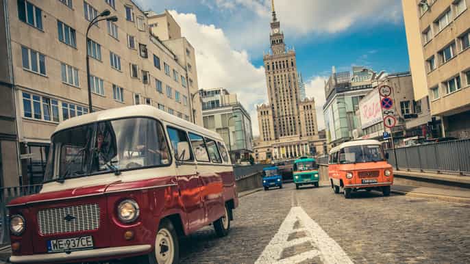 warsaw 3hour communism tour in an original socialist van