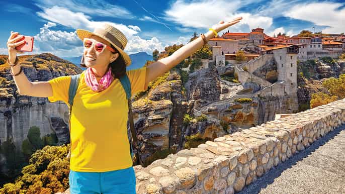 from kalabaka morning minibus meteora sightseeing tour