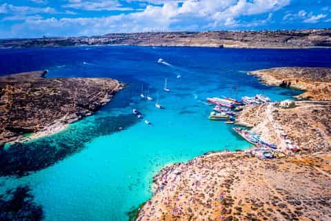 From Bugibba: Blue Lagoon Afternoon Swim with Sunset Cruise
