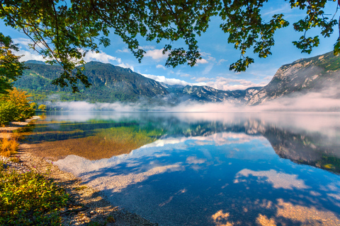 Da Lubiana: Lago di Bled e BohinjLaghi di Bled e Bohinj e gola di Vintgar: tour da Lubiana