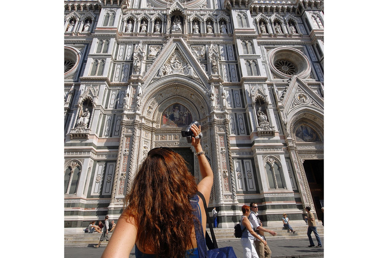 Florencia: vista previa histórica de la plaza del Duomo