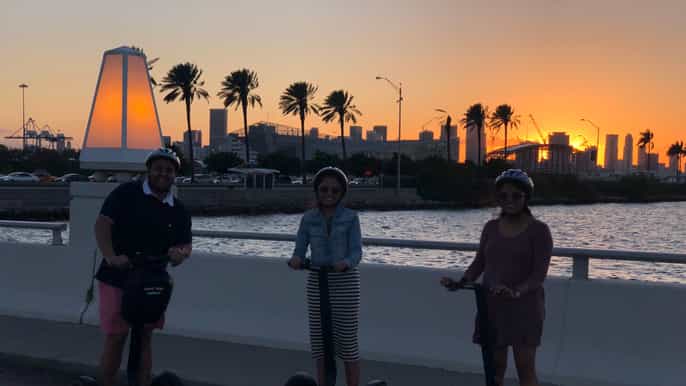 miami south beach segway tour at sunset