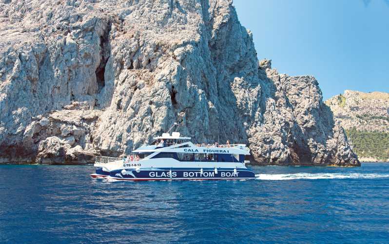 Alcudia: Glass Bottom Boat Trip to Formentor Beach