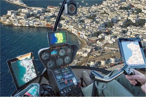 Helikoptertransfer zwischen Mykonos &amp; SantorinVon Santorin nach Mykonos: Maximal 4 Passagiere mit Gepäck