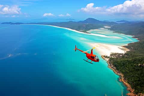 Great Barrier Reef Helicopter Tour with Whitehaven Landing