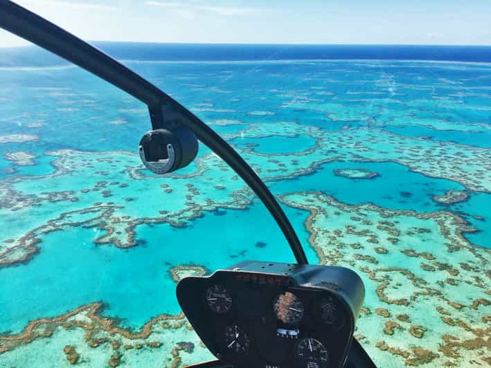 helicopter tour great barrier reef