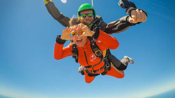 portimão tandem skydive from 10000 or 15000 feet