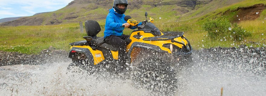 Circuit combiné quad et hélicoptère au départ de Reykajvik