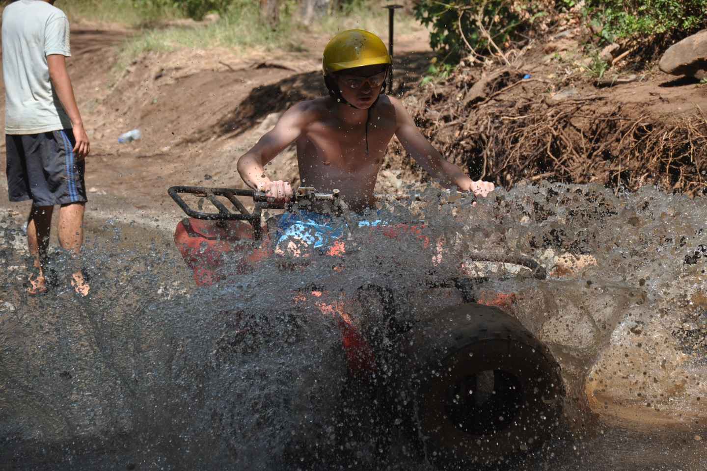 Kemer: Forest, Mud, and Streams Quad Safari Tour with Pickup