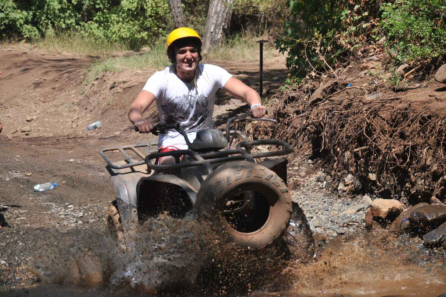 Kemer: Forest, Mud, and Streams Quad Safari Tour with Pickup