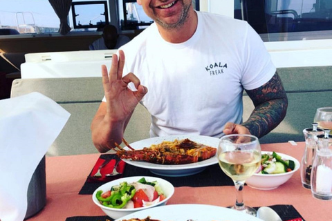 Mykonos: Full-Day Catamaran Cruise with Fresh Lunch