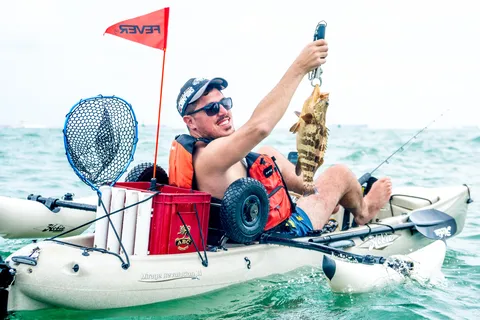 Singapur: Excursión de pesca en kayak de 4 horas