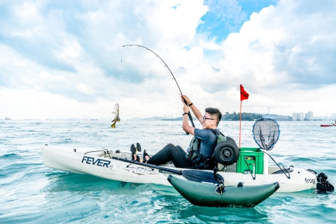 Singapur: tour de pesca en kayak de 4 horas