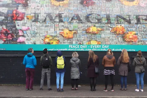 I problemi di Belfast: Tour dei murales, dell'arte di strada e del muro della pace
