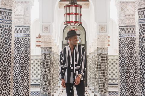 Marrakesh: fotoshoot met een privé-vakantiefotograaf3 uur + 75 foto's op 3 locaties