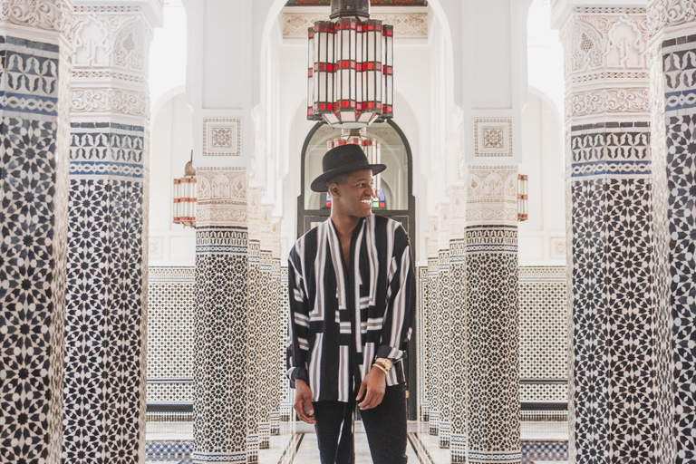 Marrakesh: fotoshoot met een privé-vakantiefotograaf3 uur + 75 foto's op 3 locaties