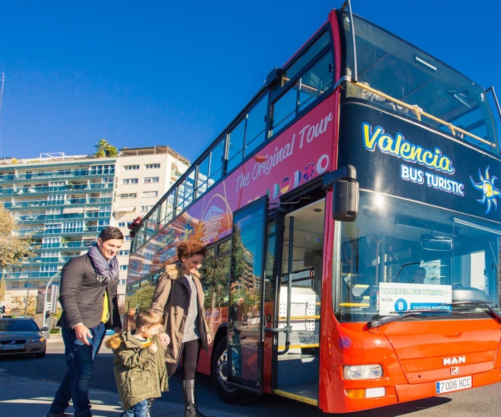 Valencia: 24-uurs- of 48-uursticket voor hop on, hop off-bus