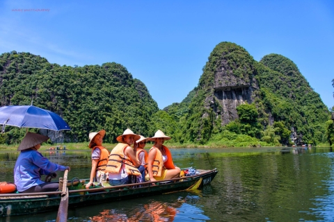 Ninh Binh Daily Tour: Hoa Lu, Am Tien Cave, and Trang An Hoa Lu, Tuyet Tinh Coc & Trang An Kong Skull Island Film Set